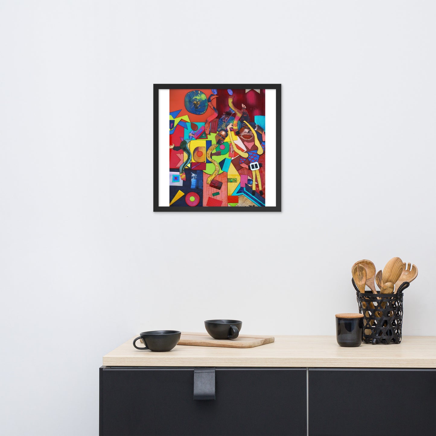 Framed photo paper poster