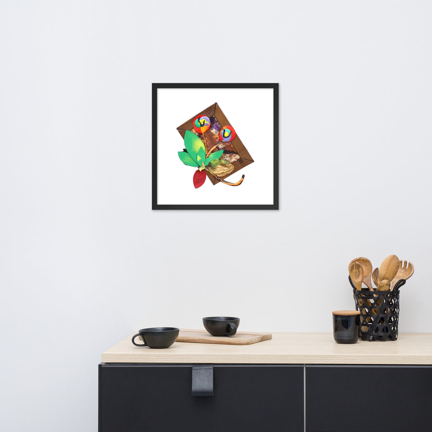 Framed photo paper poster