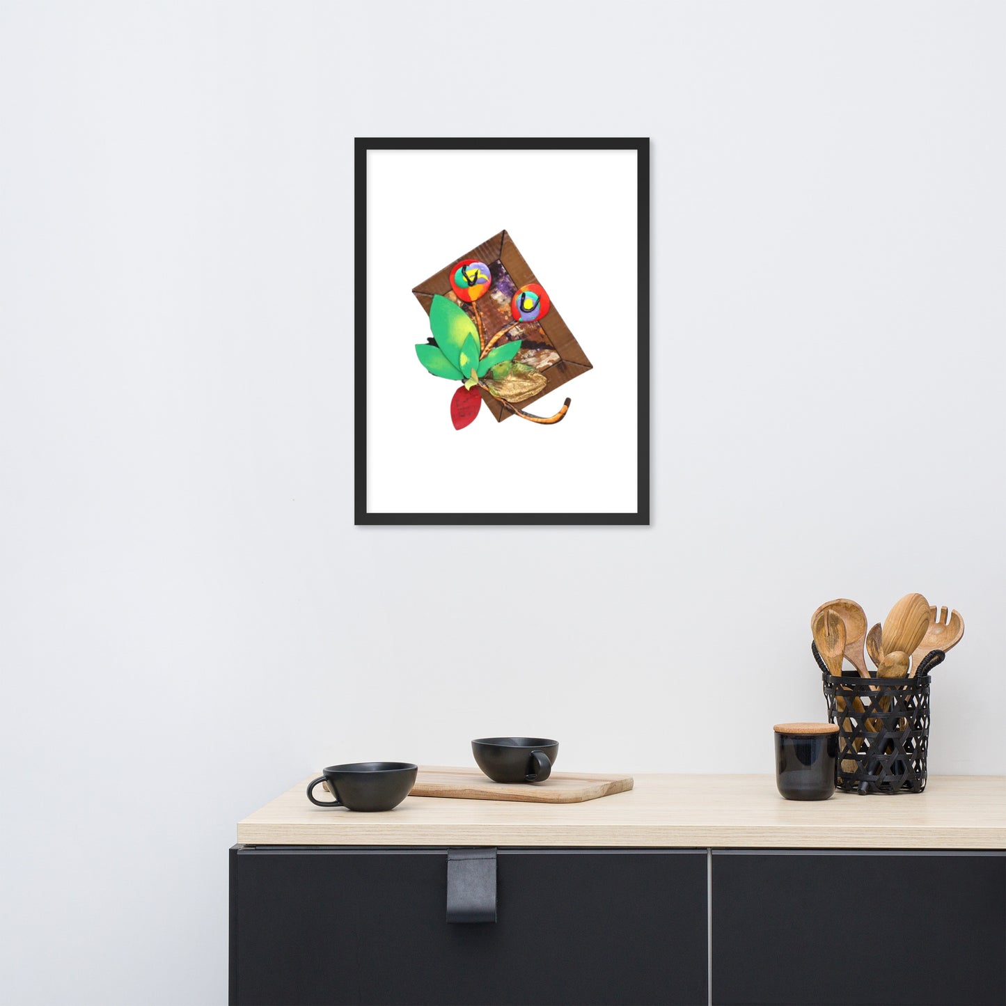 Framed photo paper poster