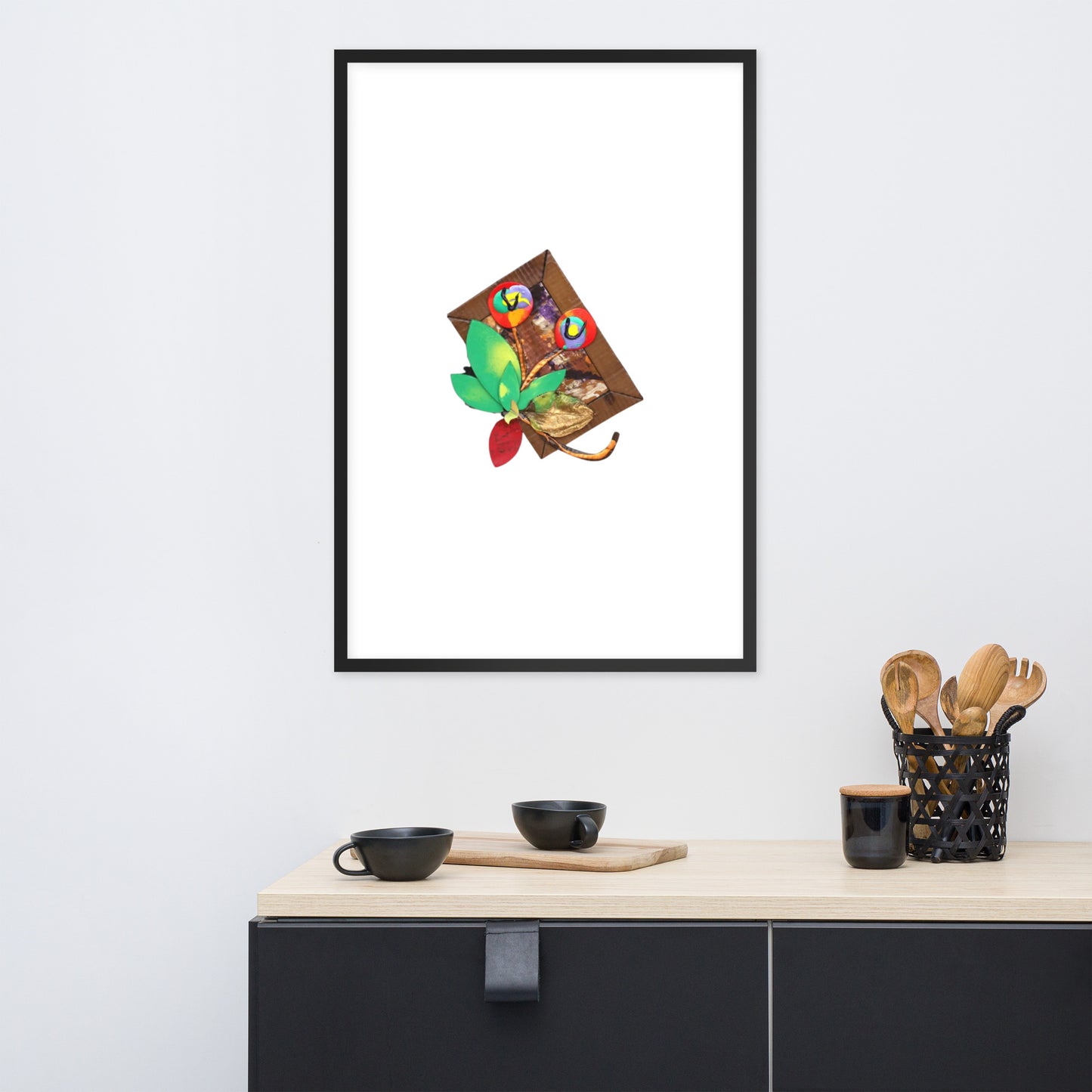 Framed photo paper poster