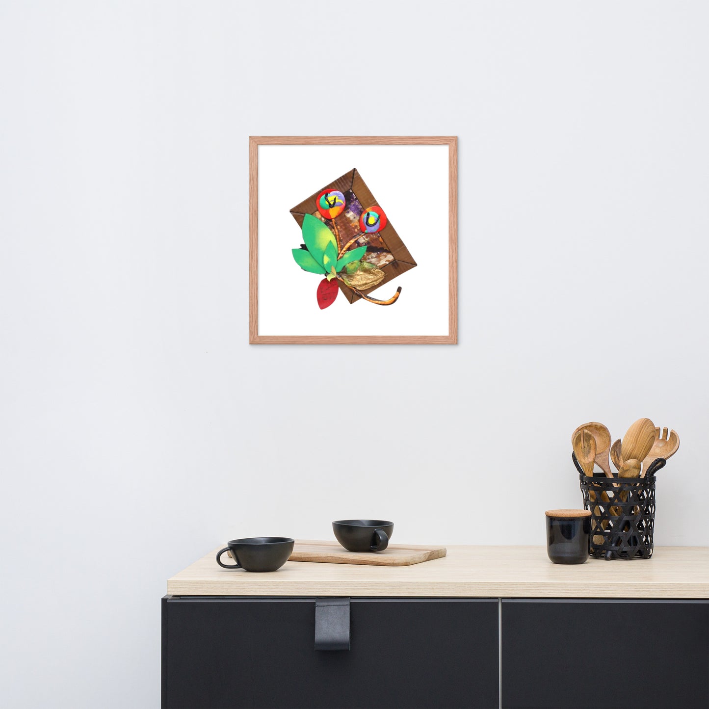 Framed photo paper poster