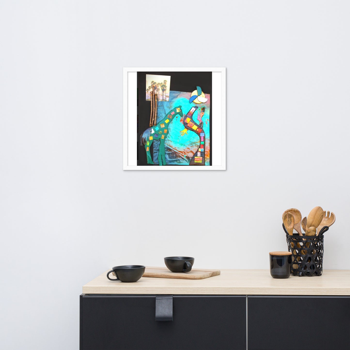 Framed photo paper poster