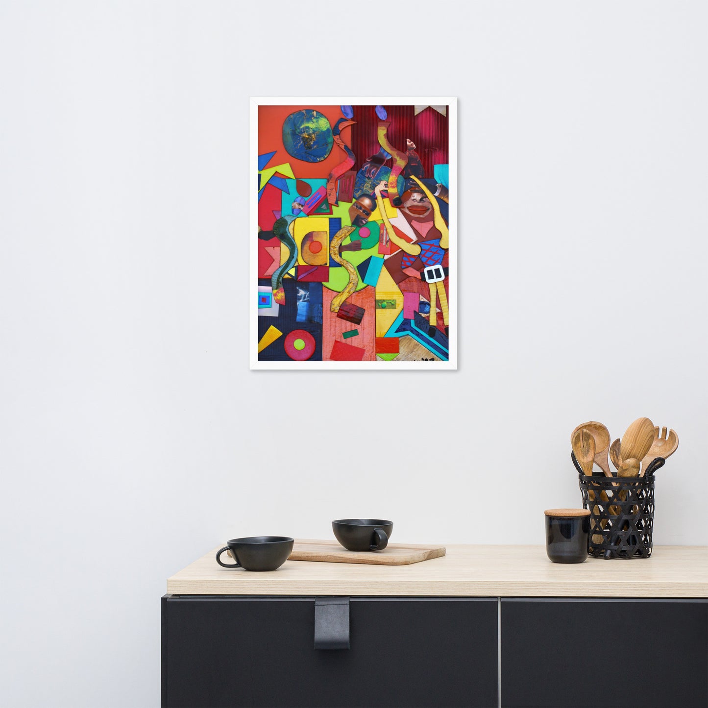 Framed photo paper poster